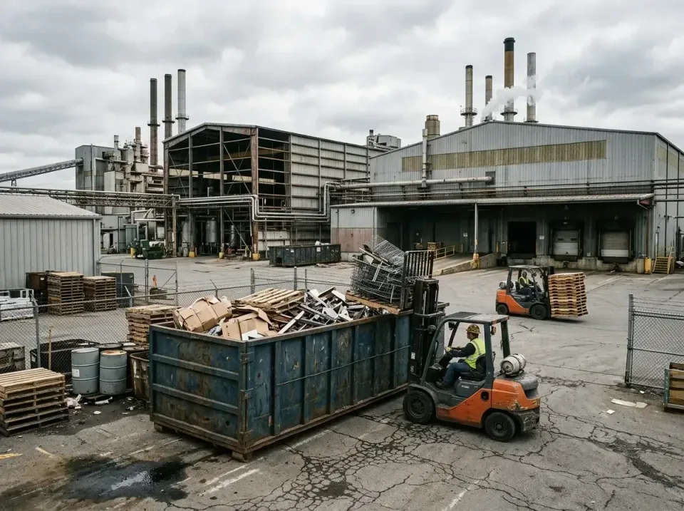 industrial-factory-scrap-conta-003 — frequently asked questions, Cheap Roll-off Dumpster Rentals in Vienna, WV